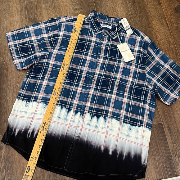 NEW Tommy Bahama Soul Cal Surf Plaid Shirt Men's Size XL Bering Blue Check - Picture 3 of 10